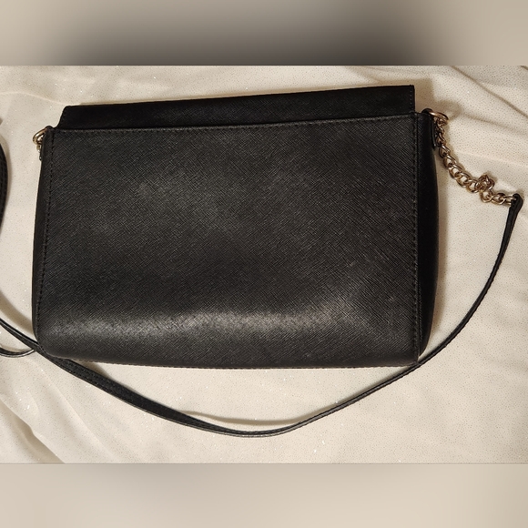 Kate Spade Vintage Chain Crossbody Black w Pink interior - Picture 13 of 14